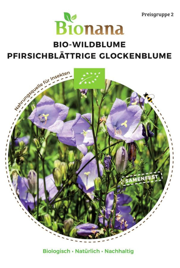 Produktfoto zu Saatgut Pfirsichblättrige Glockenblume
