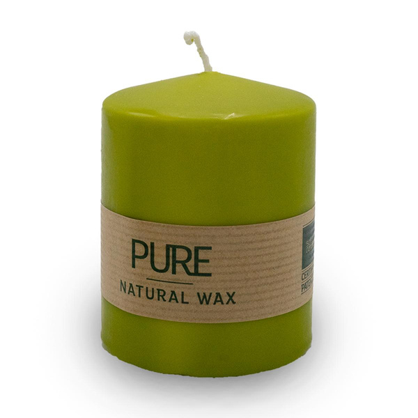 Produktfoto zu Stumpenkerze olive