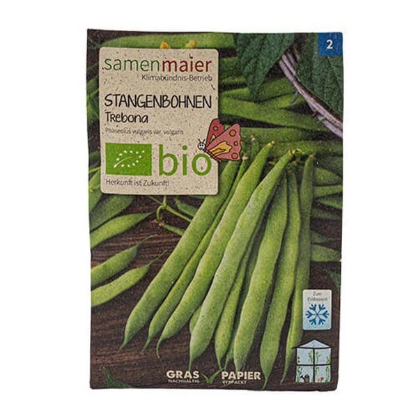 Produktfoto zu Saatgut Stangenbohnen Trebona