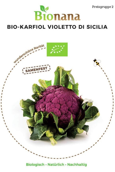 Produktfoto zu Saatgut Blumenkohl Violetto di Sicilia