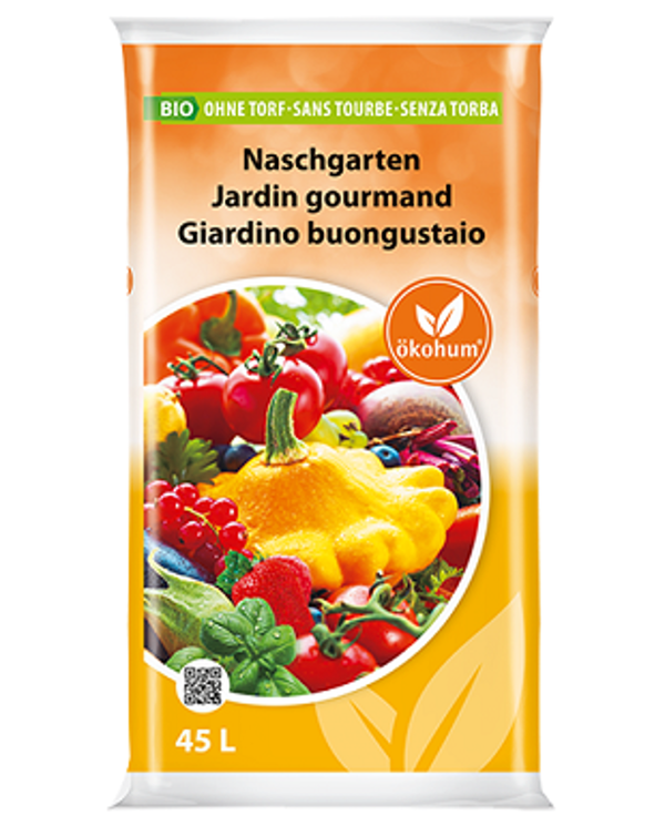 Produktfoto zu Naschgarten-Erde torffrei 45 Liter