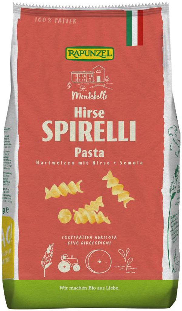 Produktfoto zu Spirelli mit Hirse Semola
