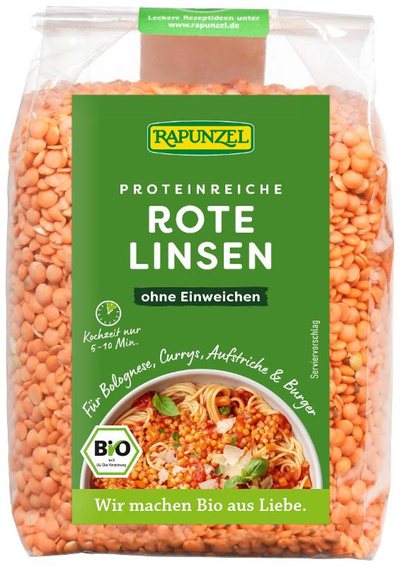 Produktfoto zu Linsen Rot