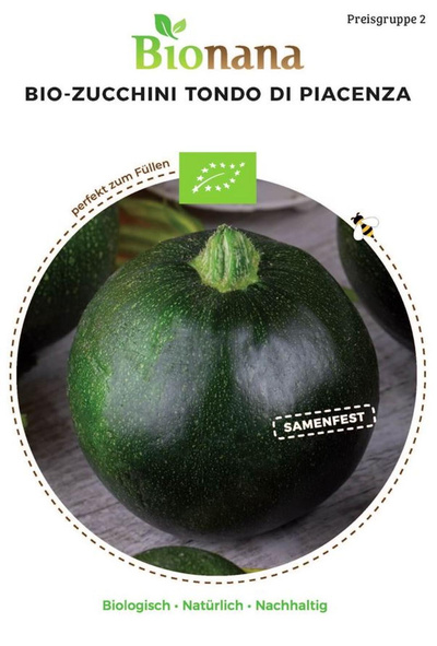 Produktfoto zu Saatgut Zucchini Tondo di Piacenza