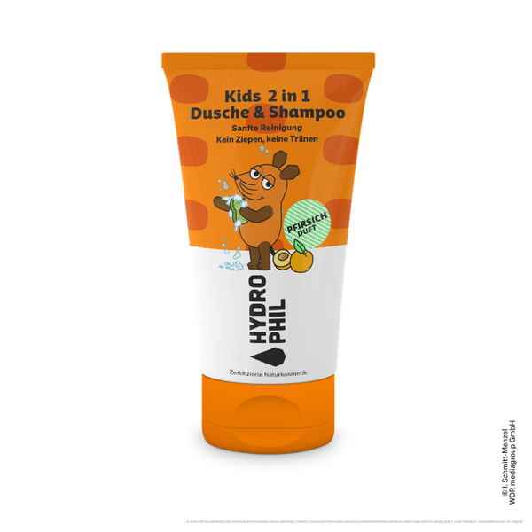 Produktfoto zu Kids 2 in 1 Dusche & Shampoo mit Pfirsichduft
