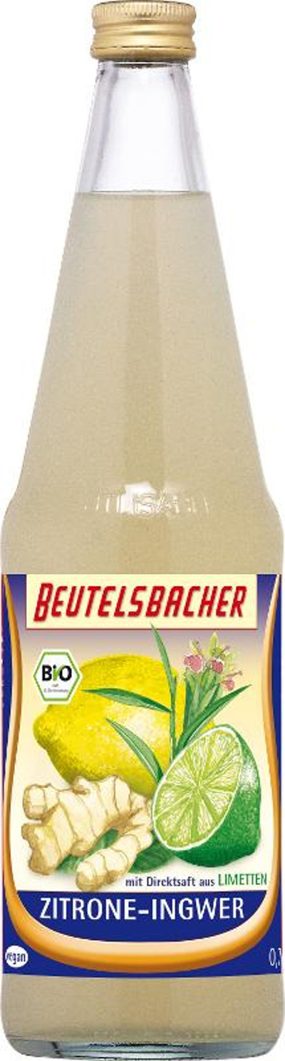 Produktfoto zu Zitrone Ingwer Saft