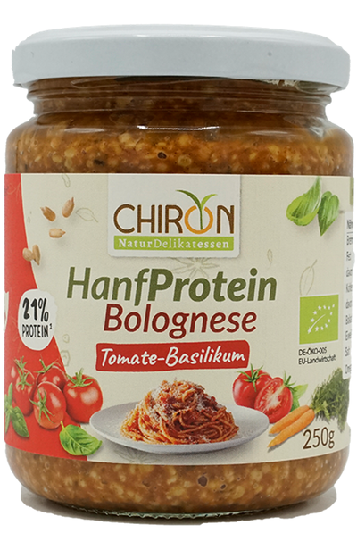 Produktfoto zu HanfProtein Bolognese Tomate-Basilikum