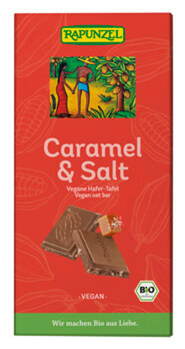 Produktfoto zu Vegane Caramel & Salt Schokolade