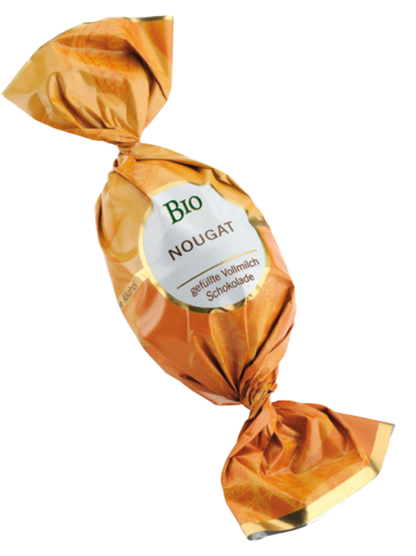 Produktfoto zu Nougat-Ei Vollmilch - ohne Alkohol