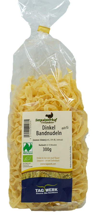 Produktfoto zu Dinkel-Bandnudeln mit Ei