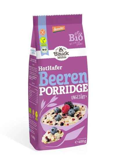 Produktfoto zu Hot Haferbrei mit Beeren glutenfrei
