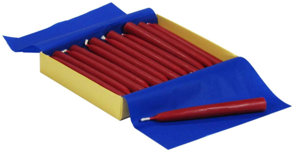 Produktfoto zu Christbaumkerzen rot 26 Stück