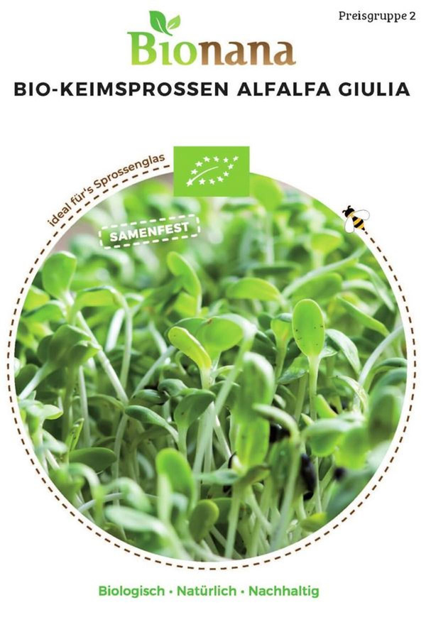 Produktfoto zu Saatgut Keimsprossen Alfalfa Giulia
