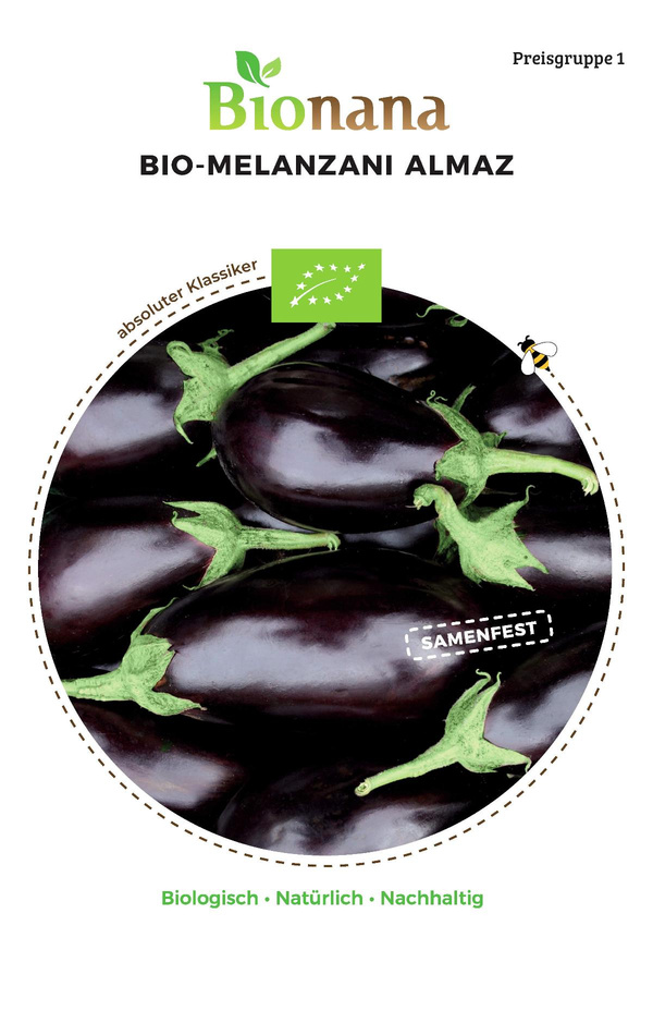 Produktfoto zu Saatgut Aubergine Almaz