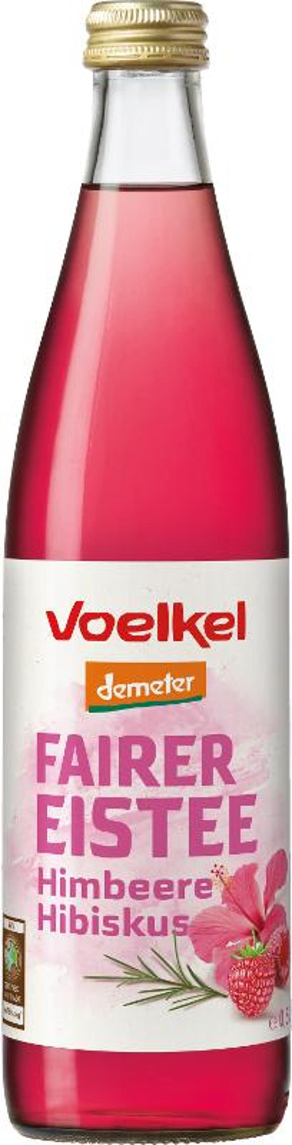 Produktfoto zu Fairer Eistee Himbeere Hibiskusv 0,5 l