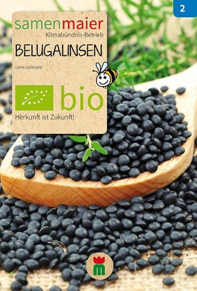 Produktfoto zu Saatgut Belugalinsen