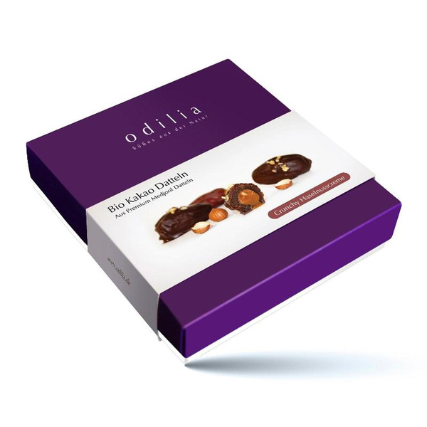 Produktfoto zu Kakao Datteln mit Crunchy Haselnusscreme