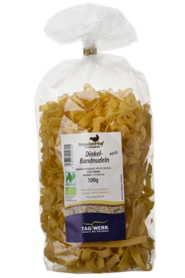 Produktfoto zu Dinkel-Bandnudeln mit Ei
