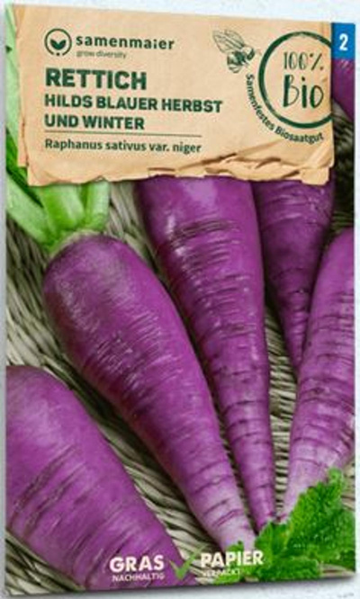 Produktfoto zu Saatgut Rettich blauer Herbst & Winter