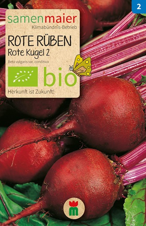 Produktfoto zu Saatgut Rote Rüben Rote Kugel 2