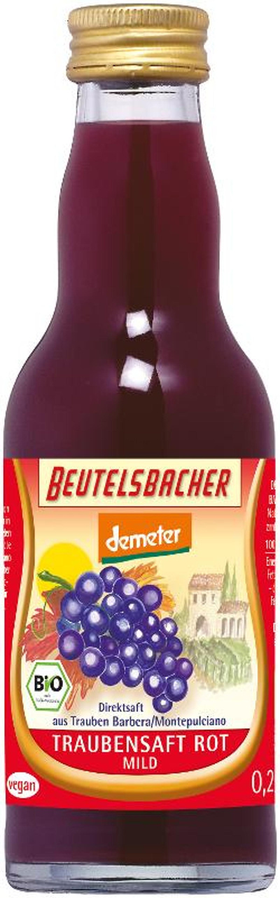 Produktfoto zu Traubensaft rot 0,2 l
