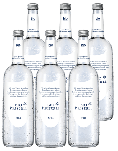 Produktfoto zu BioKristall-Wasser still  6 x 0,75 l