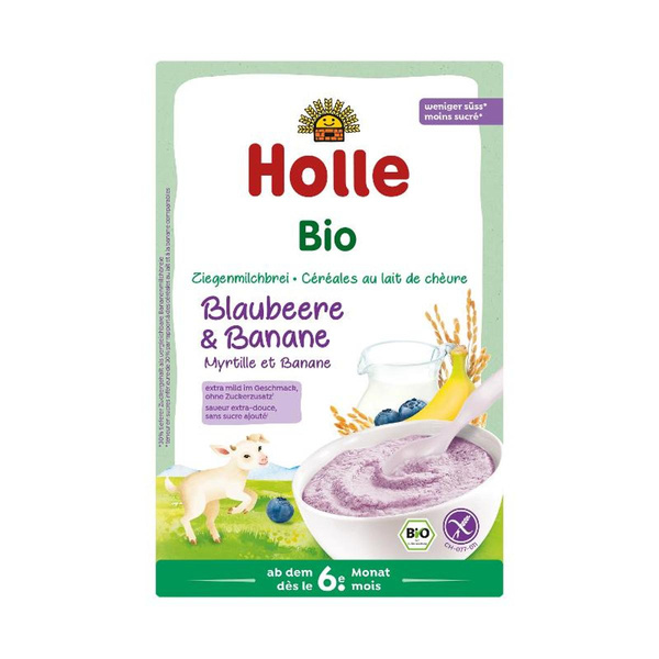 Produktfoto zu Ziegenmilchbrei Blaubeere & Banane