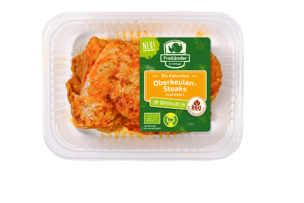 Produktfoto zu Hähnchenoberkeulensteaks mariniert