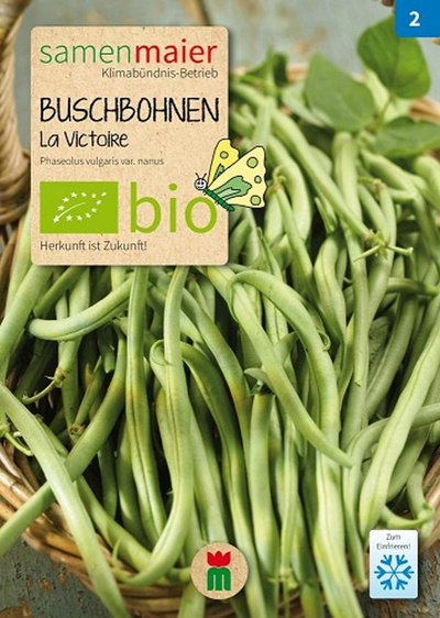 Produktfoto zu Saatgut Buschbohnen La Victoire