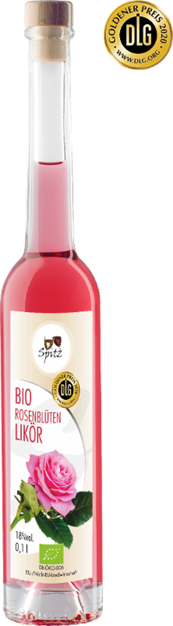 Produktfoto zu Rosenblüten Likör 0,1 Liter