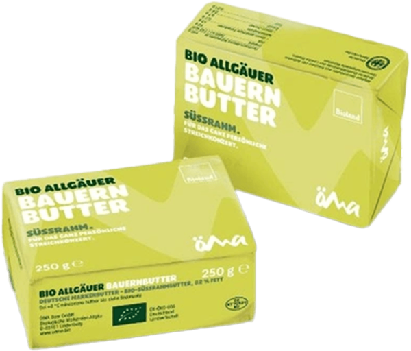 Produktfoto zu Allgäuer Süßrahmbutter