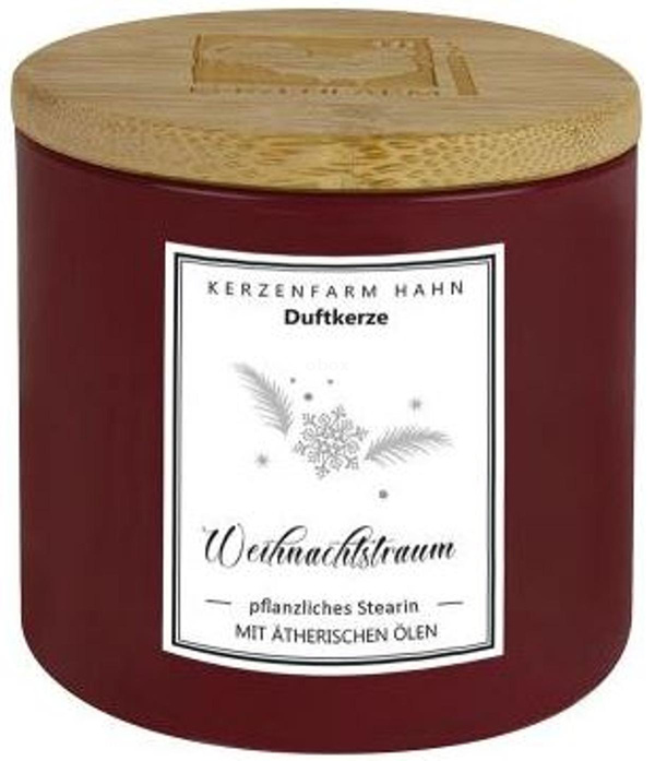 Produktfoto zu Duftkerze Weihnachtstraum rot
