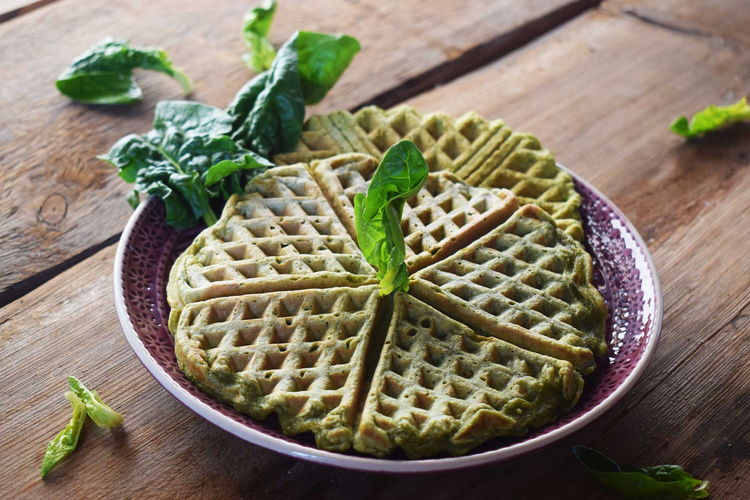 Rezeptbild für Spinatwaffeln