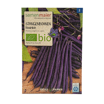 Produktfoto zu Saatgut Stangenbohnen Blauhilde