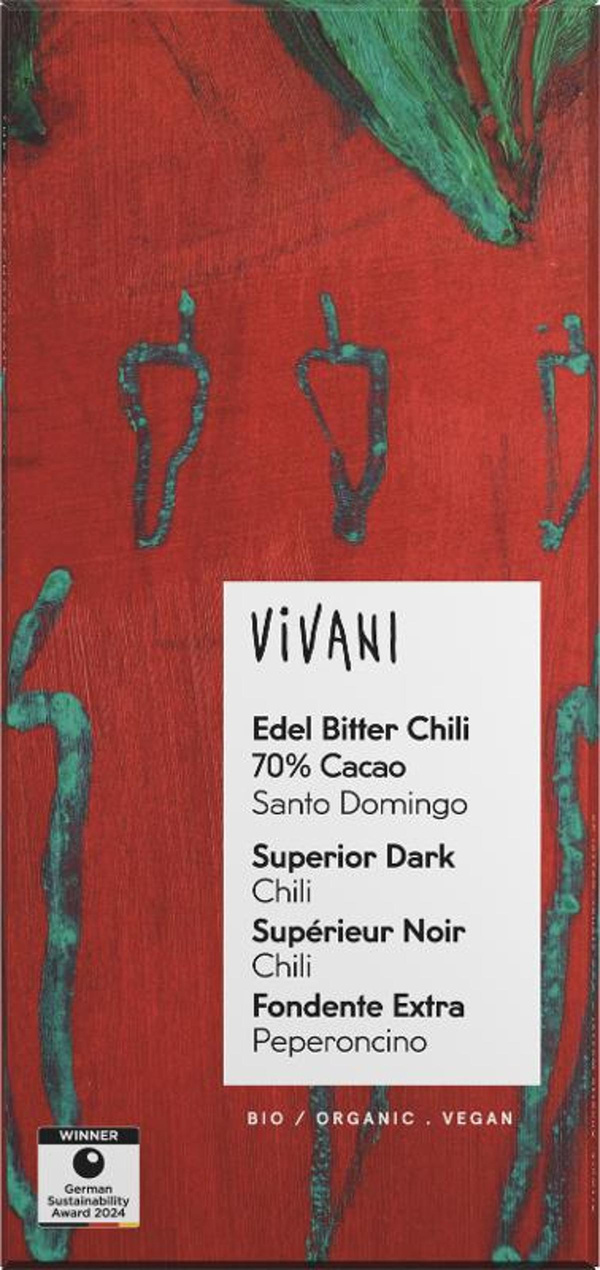 Produktfoto zu Edel Bitter Chili Schokolade