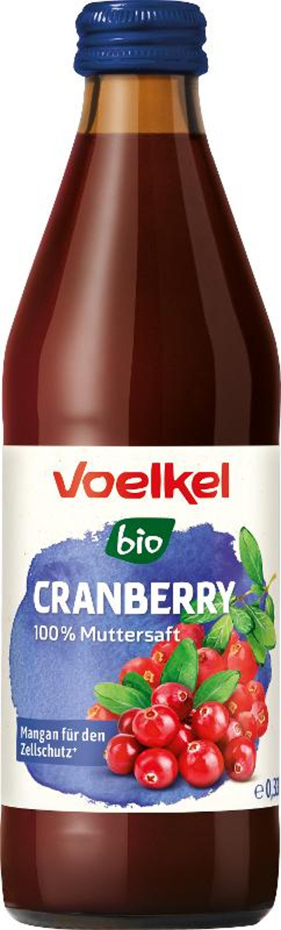 Produktfoto zu Cranberry Muttersaft 0,33 l