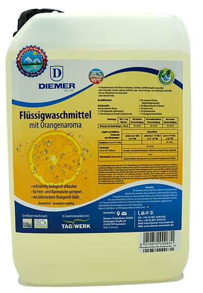 Produktfoto zu Flüssigwaschmittel Orange