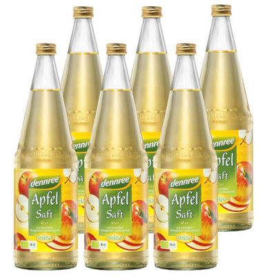 Produktfoto zu Apfelsaft klar 6 x 1 l