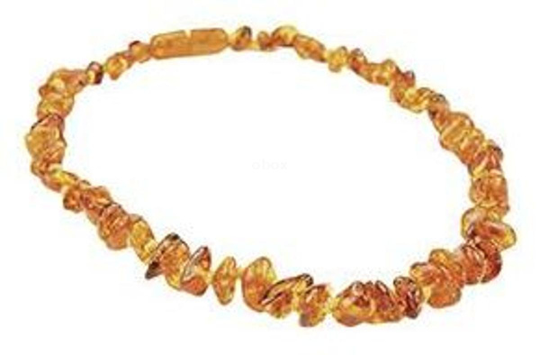 Produktfoto zu Baby-Bernsteinkette 2,  Farbe cognac