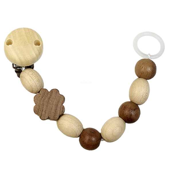 Produktfoto zu Holz-Schnullerkette