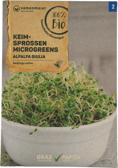 Produktfoto zu Saatgut Keimsprossen Alfalfa Giulia