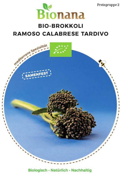 Produktfoto zu Saatgut Brokkoli Ramoso Calabrese