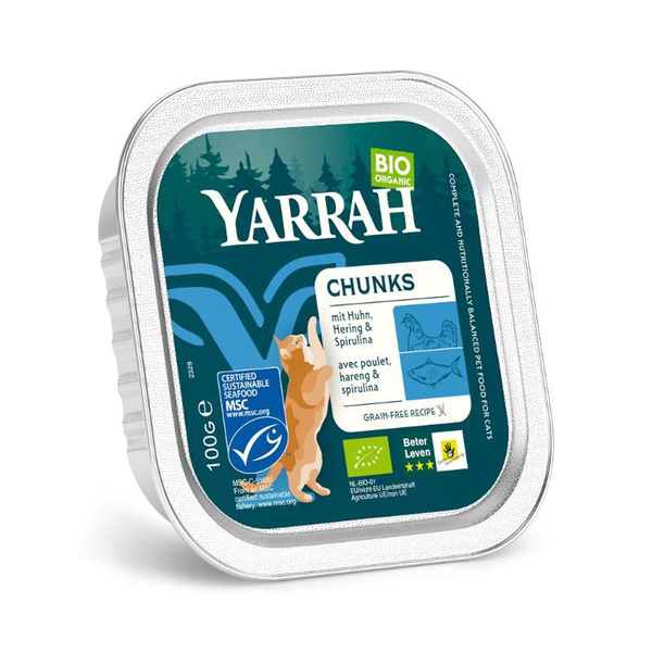 Produktfoto zu Katzenfutter Chunks Huhn & Hering