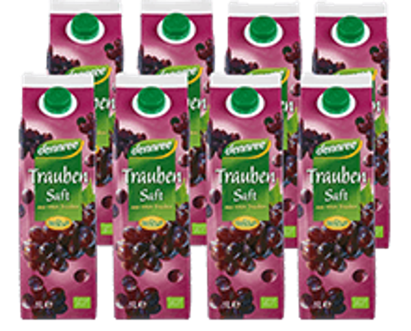 Produktfoto zu Traubensaft rot Gebinde