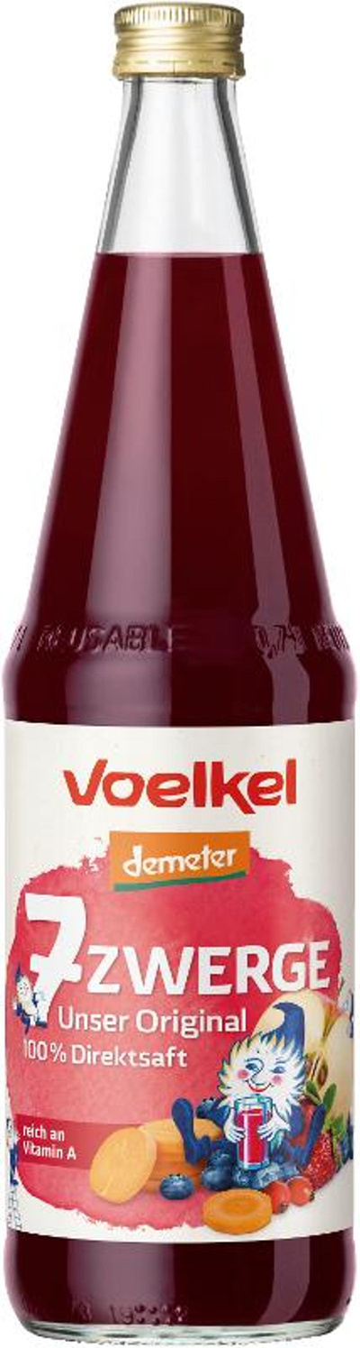 Produktfoto zu 7-Zwerge Saft Original 0,7 l