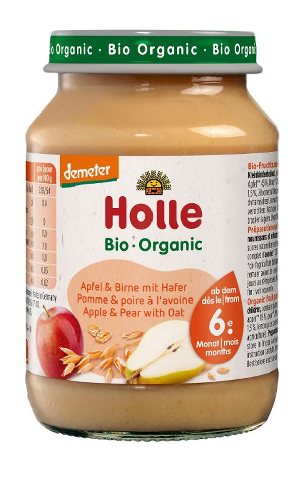 Produktfoto zu Apfel-Birne mit Hafer