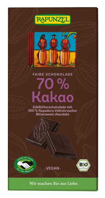 Produktfoto zu Edelbitter Schokolade 70 % Kakao