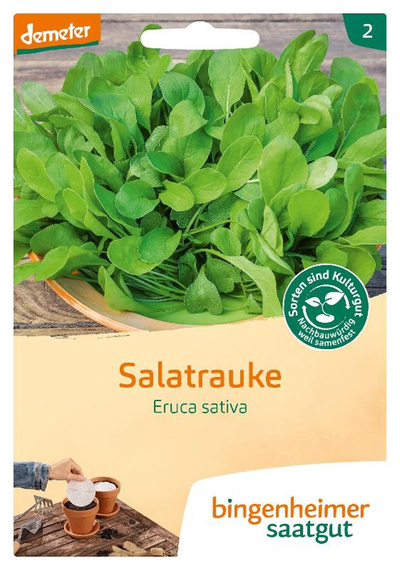 Produktfoto zu Saatgut Salatrauke Saatscheibe