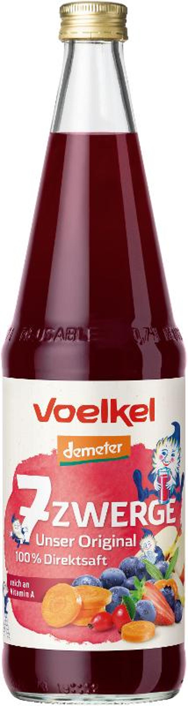 Produktfoto zu 7-Zwerge Saft Original 0,7 Liter