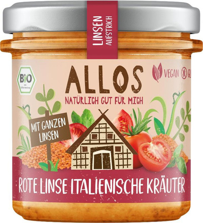 Produktfoto zu Aufstrich: Rote Linse italenische Kräuter